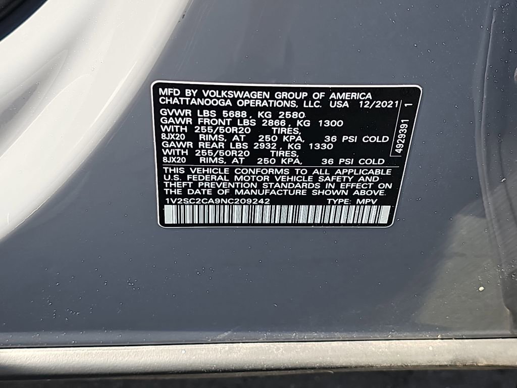 Used 2022 Volkswagen Atlas Cross Sport SEL R-Line image 39