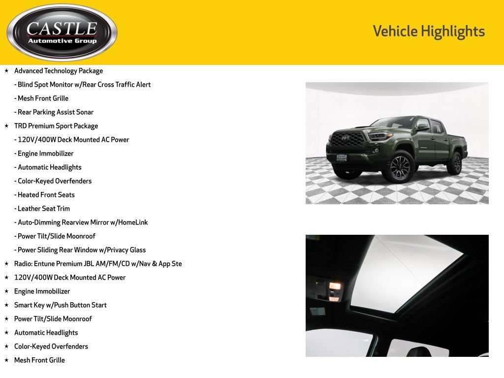Used 2021 Toyota Tacoma TRD Sport w/ TRD Premium Sport Package AWD/4WD image 4