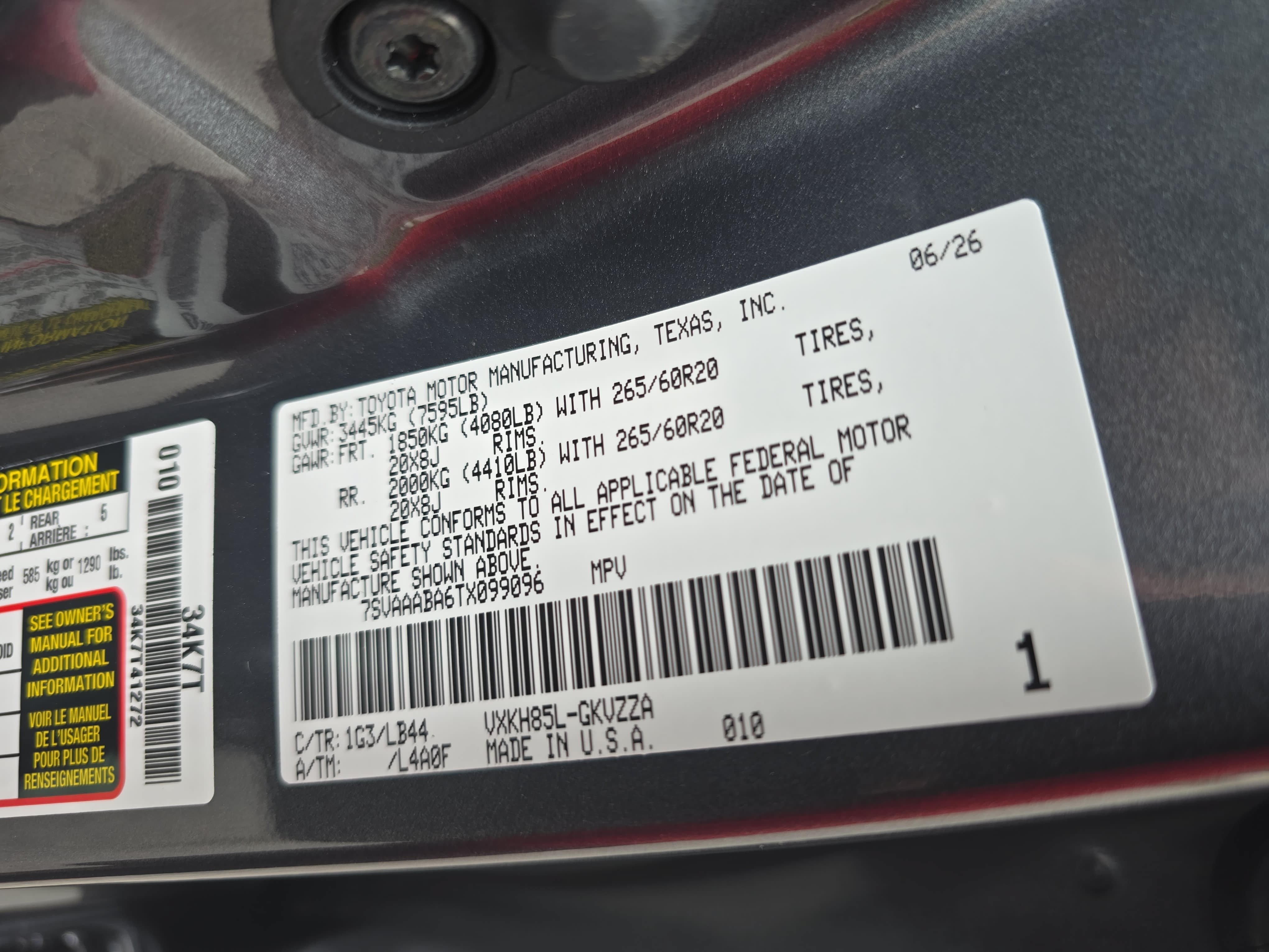 New 2026 Toyota Sequoia 1794 Edition AWD/4WD image 34