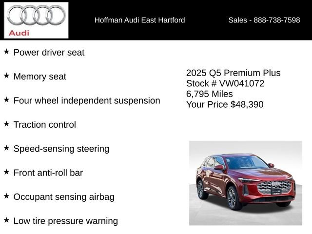 Certified 2025 Audi Q5 Premium w/ Premium Plus AWD/4WD image 18