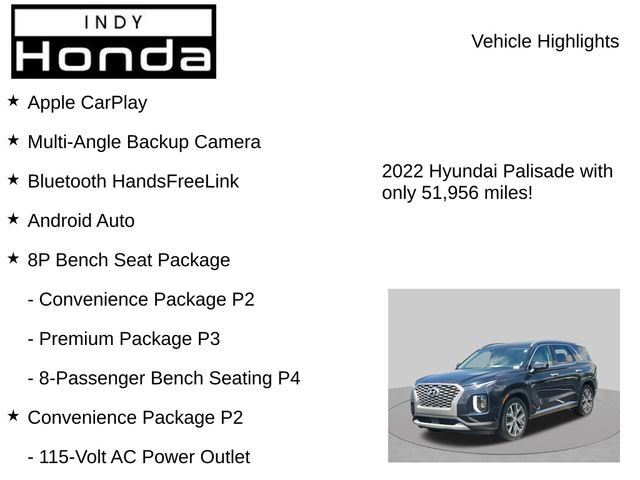 Used 2022 Hyundai Palisade SEL w/ 8P Bench Seat Package AWD/4WD image 7