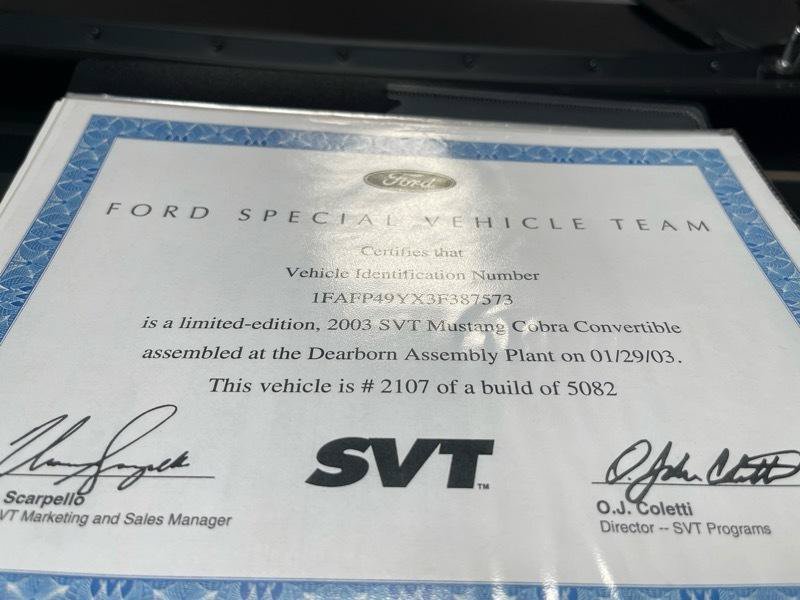 Used 2003 Ford Mustang Cobra RWD image 66