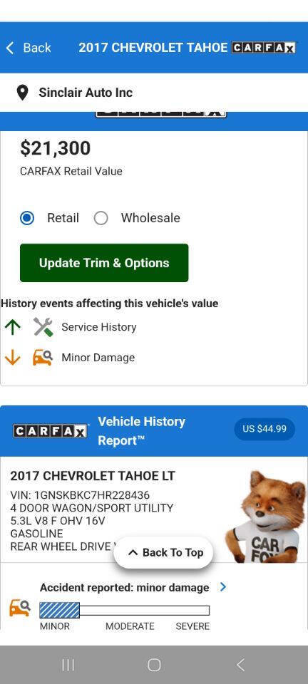 Used 2017 Chevrolet Tahoe LT w/ Off-Road Package image 23