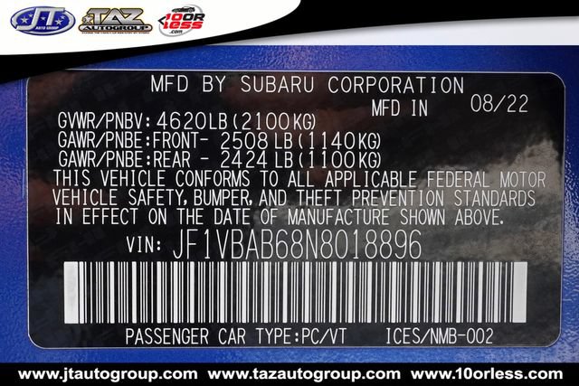Used 2022 Subaru WRX AWD/4WD image 21