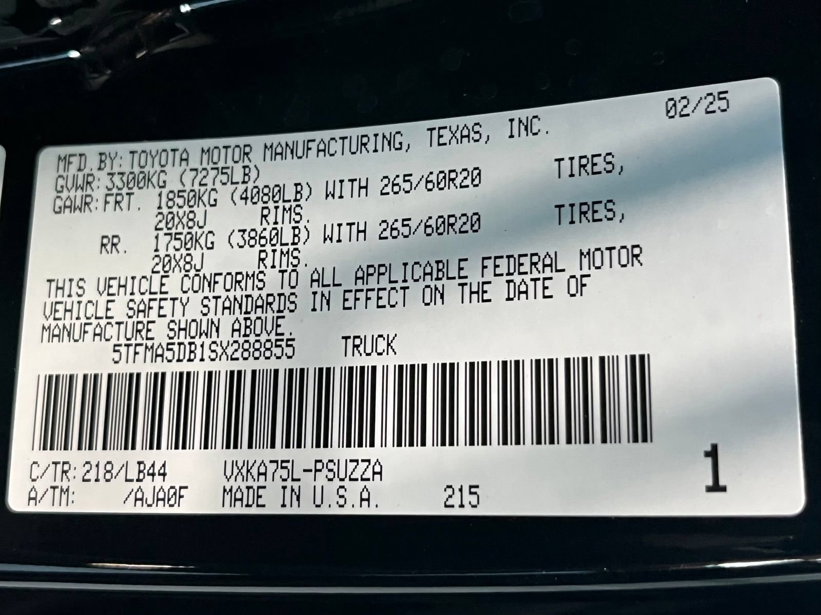 Used 2025 Toyota Tundra 1794 Edition AWD/4WD image 18