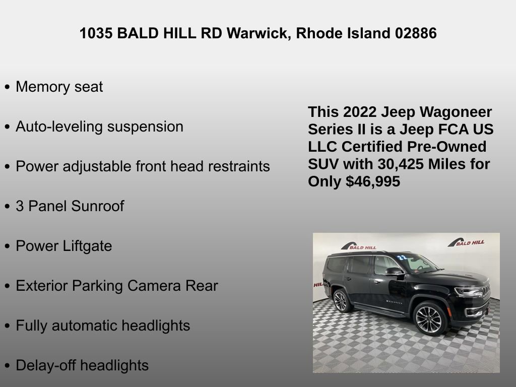Used 2022 Jeep Wagoneer Series II w/ Premium Group I image 20