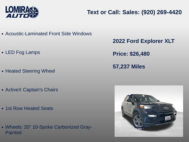 Used 2022 Ford Explorer XLT w/ XLT Sport Appearance Package AWD/4WD image 21