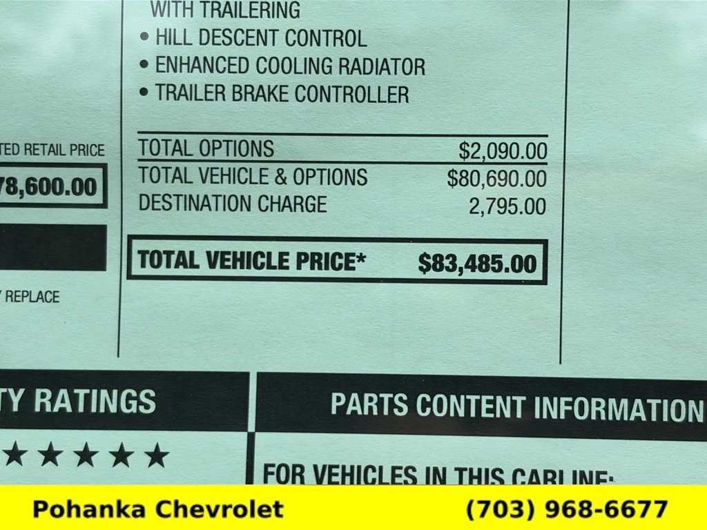 New 2026 Chevrolet Tahoe Premier w/ Sun And Tow Package AWD/4WD image 35