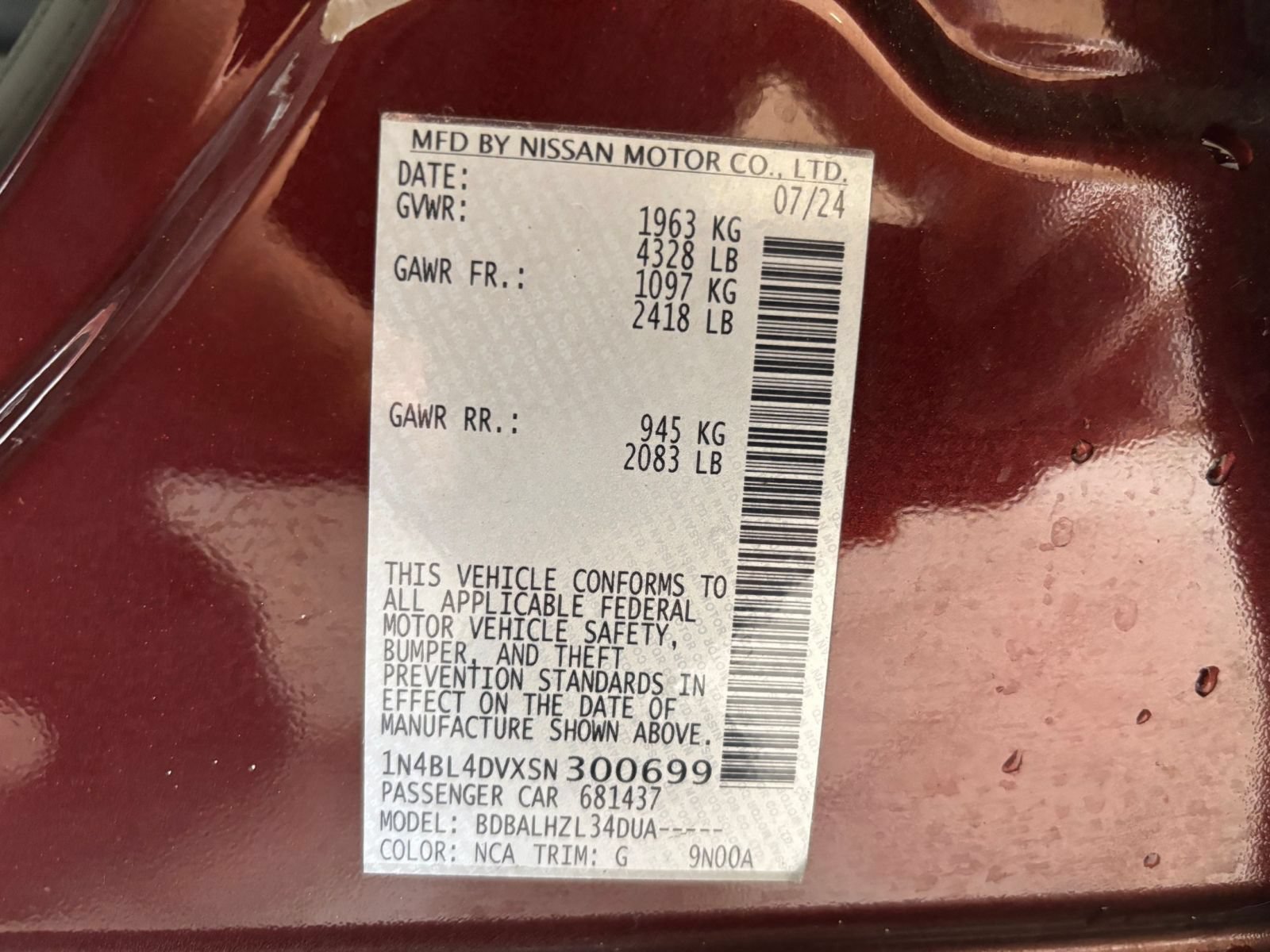 Used 2025 Nissan Altima 2.5 SV FWD image 22