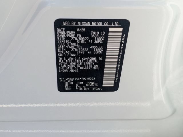 New 2026 Nissan Armada Platinum Reserve AWD/4WD image 37