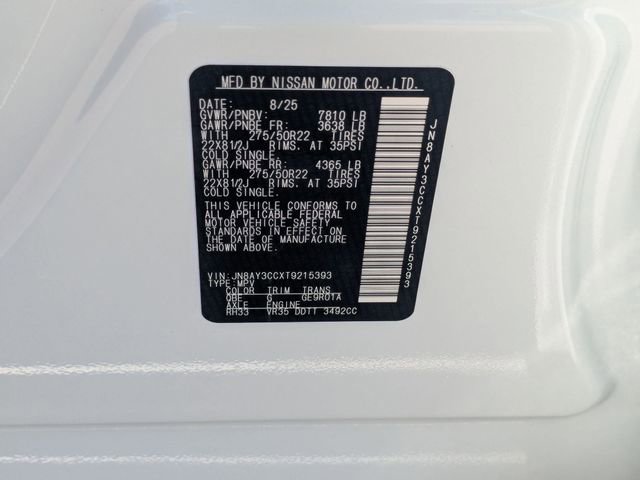 New 2026 Nissan Armada Platinum Reserve AWD/4WD image 37