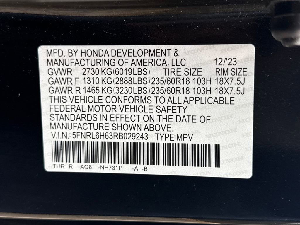 Used 2024 Honda Odyssey EX-L image 30