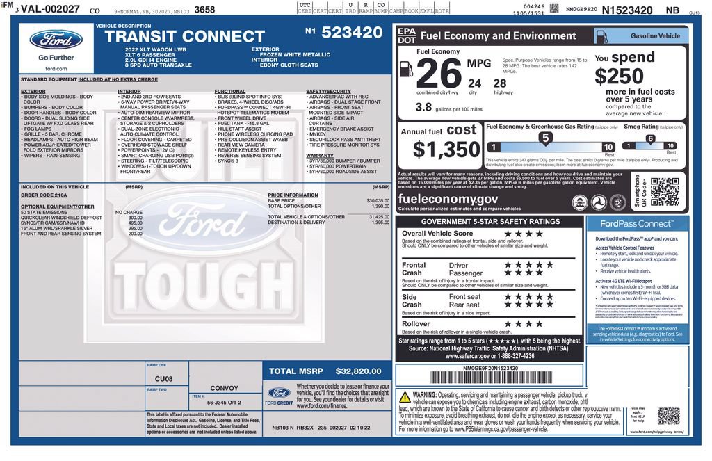 Used 2022 Ford Transit Connect XLT FWD image 26