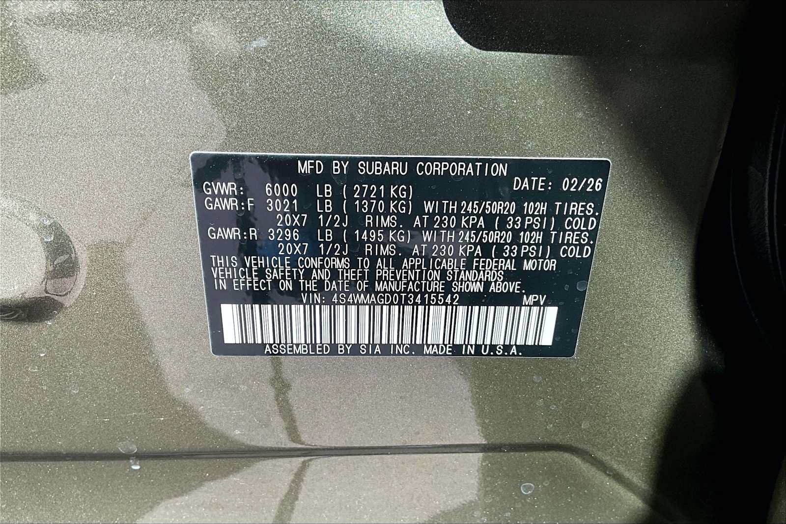 New 2026 Subaru Ascent Limited AWD/4WD image 18