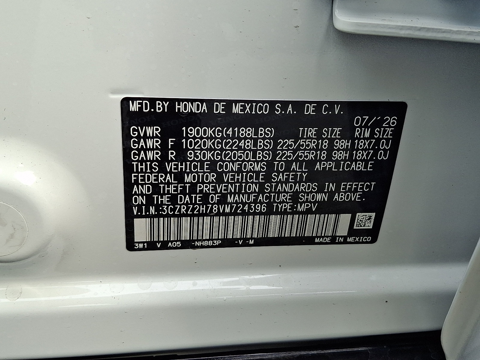 New 2027 Honda HR-V EX-L image 10