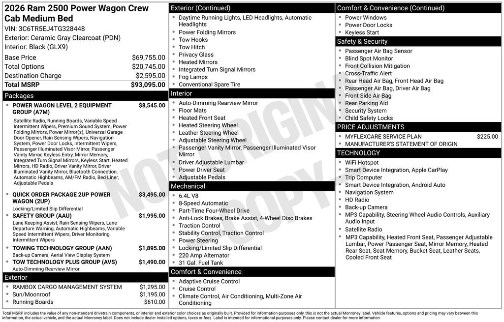 New 2026 RAM 2500 Power Wagon AWD/4WD image 6