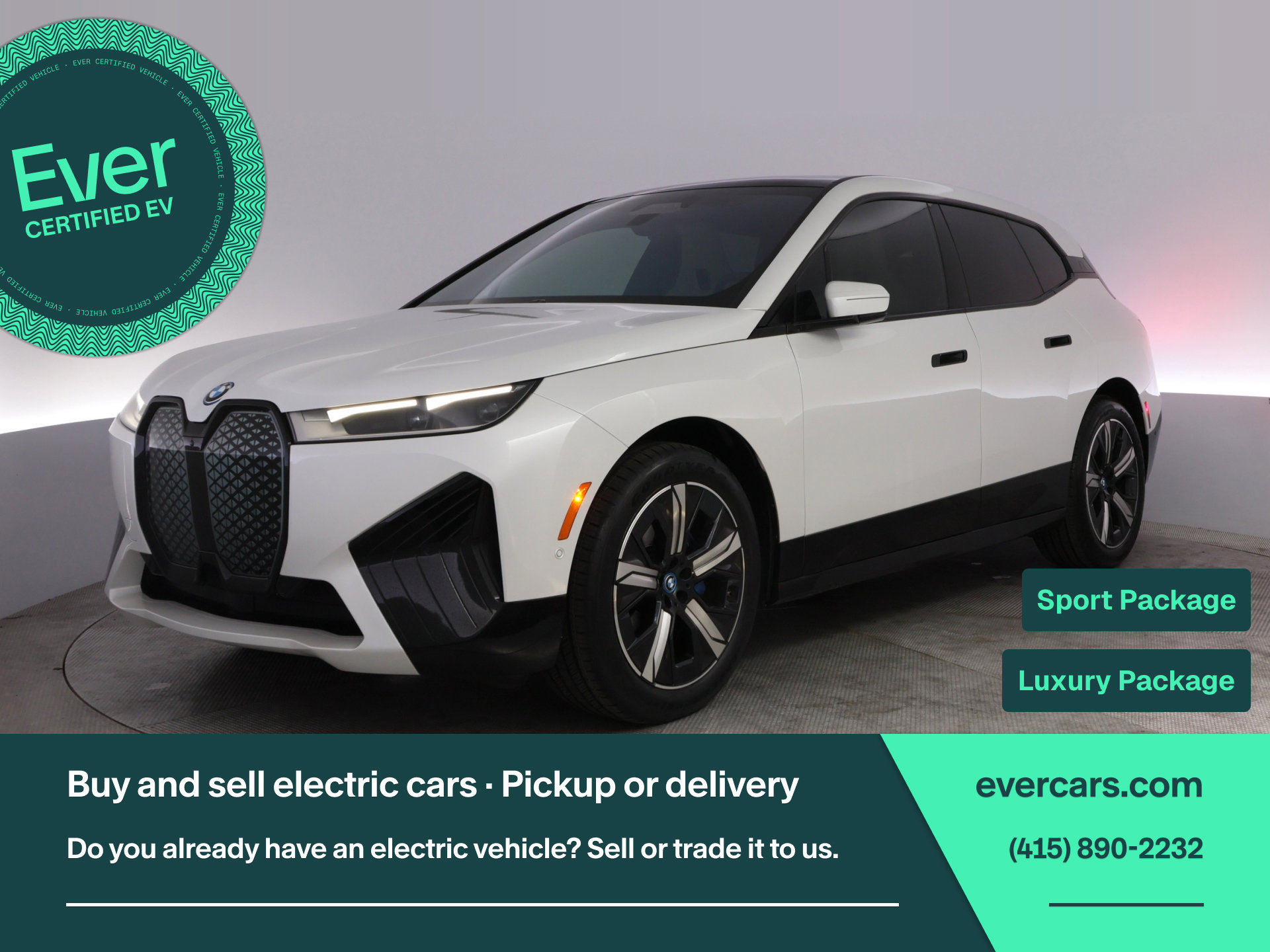 Used 2024 BMW iX xDrive50 w/ Sport Package AWD/4WD image 1