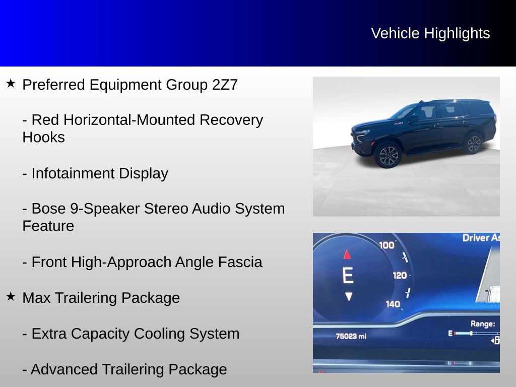 Used 2023 Chevrolet Tahoe Z71 w/ Max Trailering Package AWD/4WD image 20