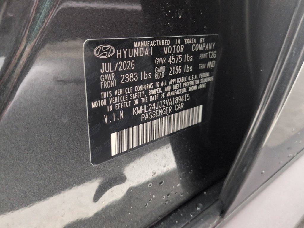 New 2027 Hyundai Sonata Blue FWD image 47