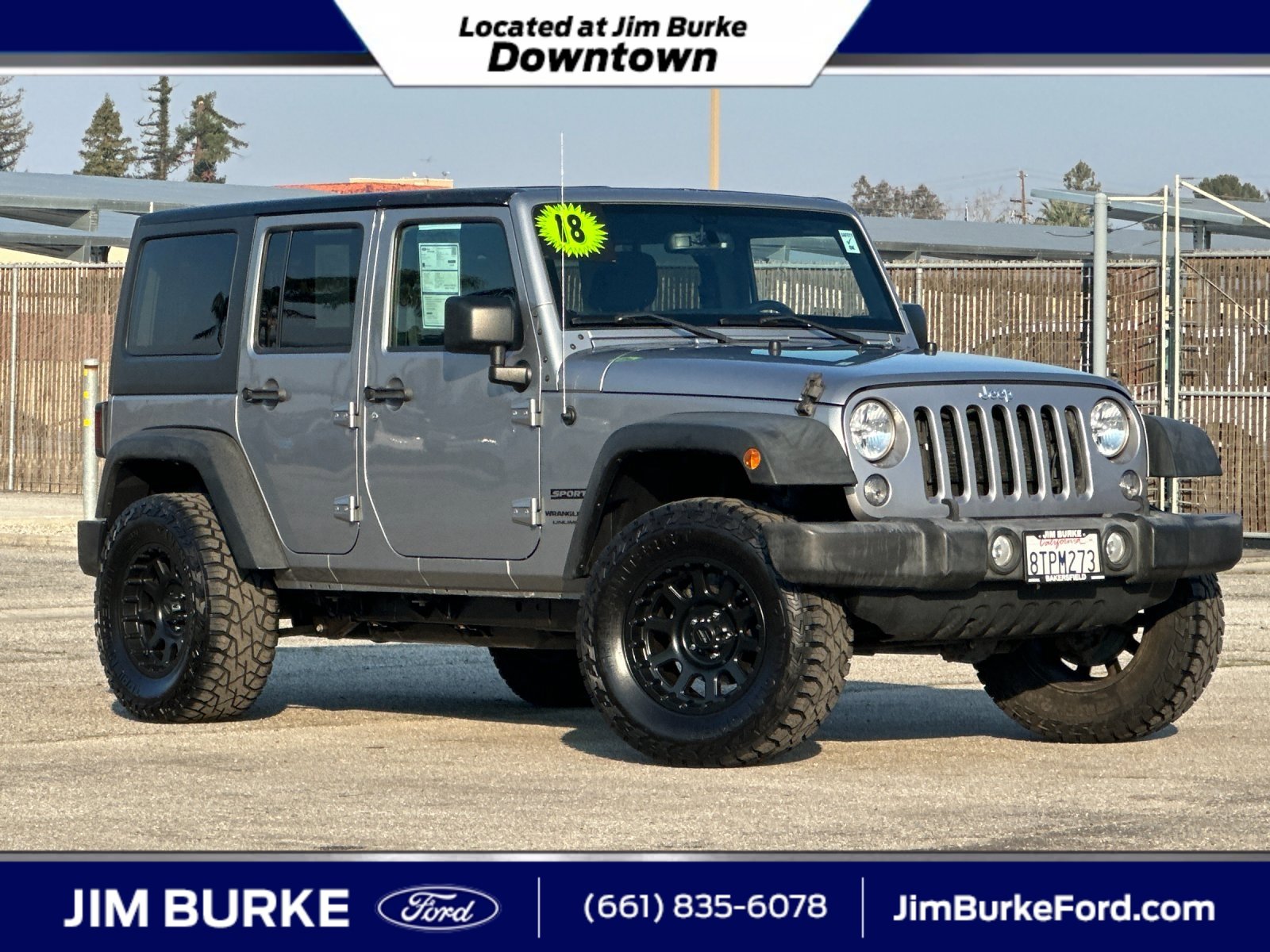 Used 2018 Jeep Wrangler Unlimited Sport S image 1