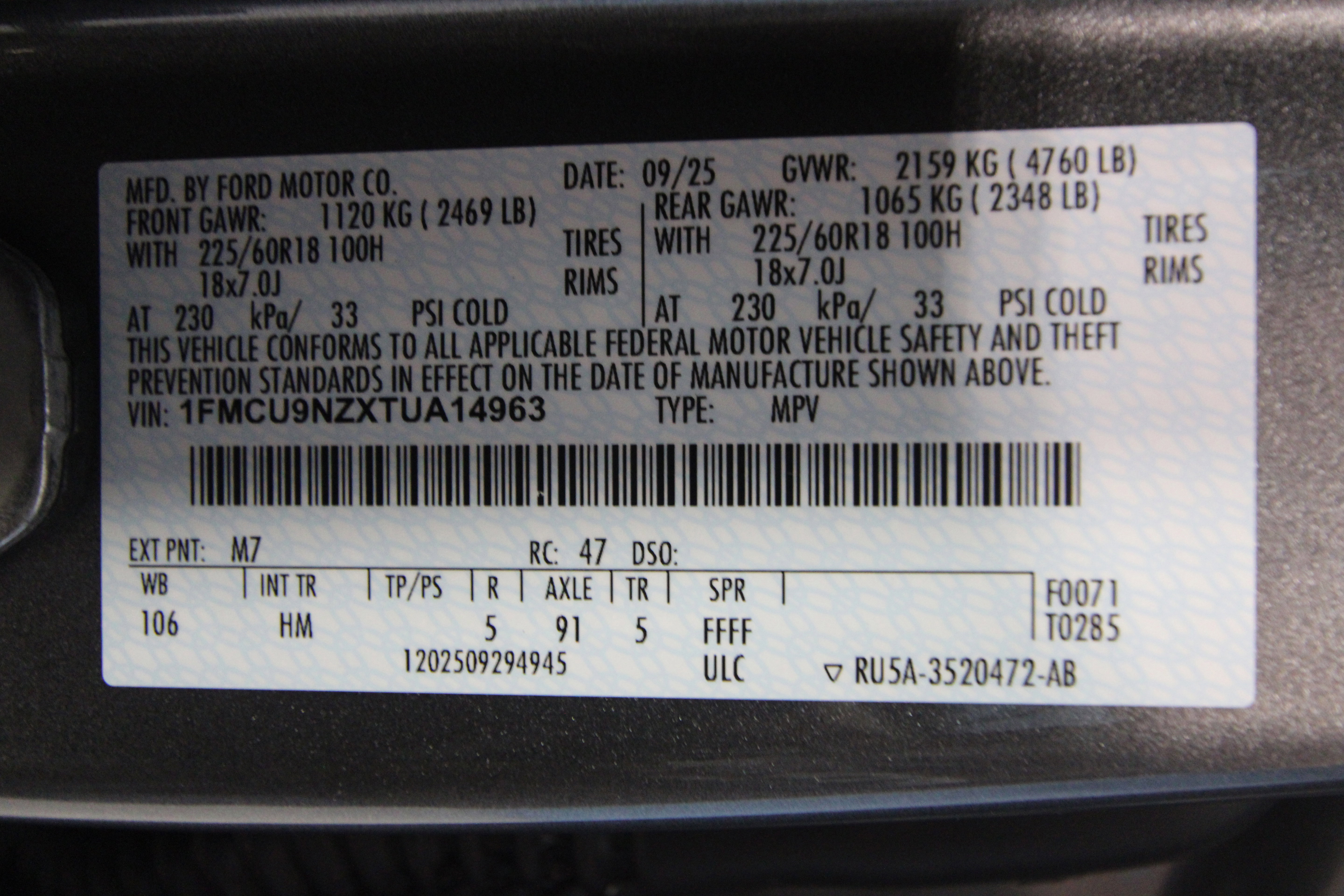 New 2026 Ford Escape ST-Line Select image 37