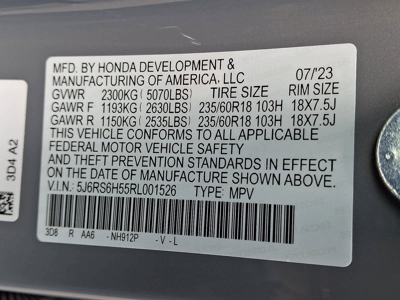 Certified 2024 Honda CR-V Sport image 29