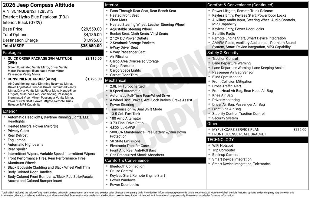 New 2026 Jeep Compass Latitude AWD/4WD image 6