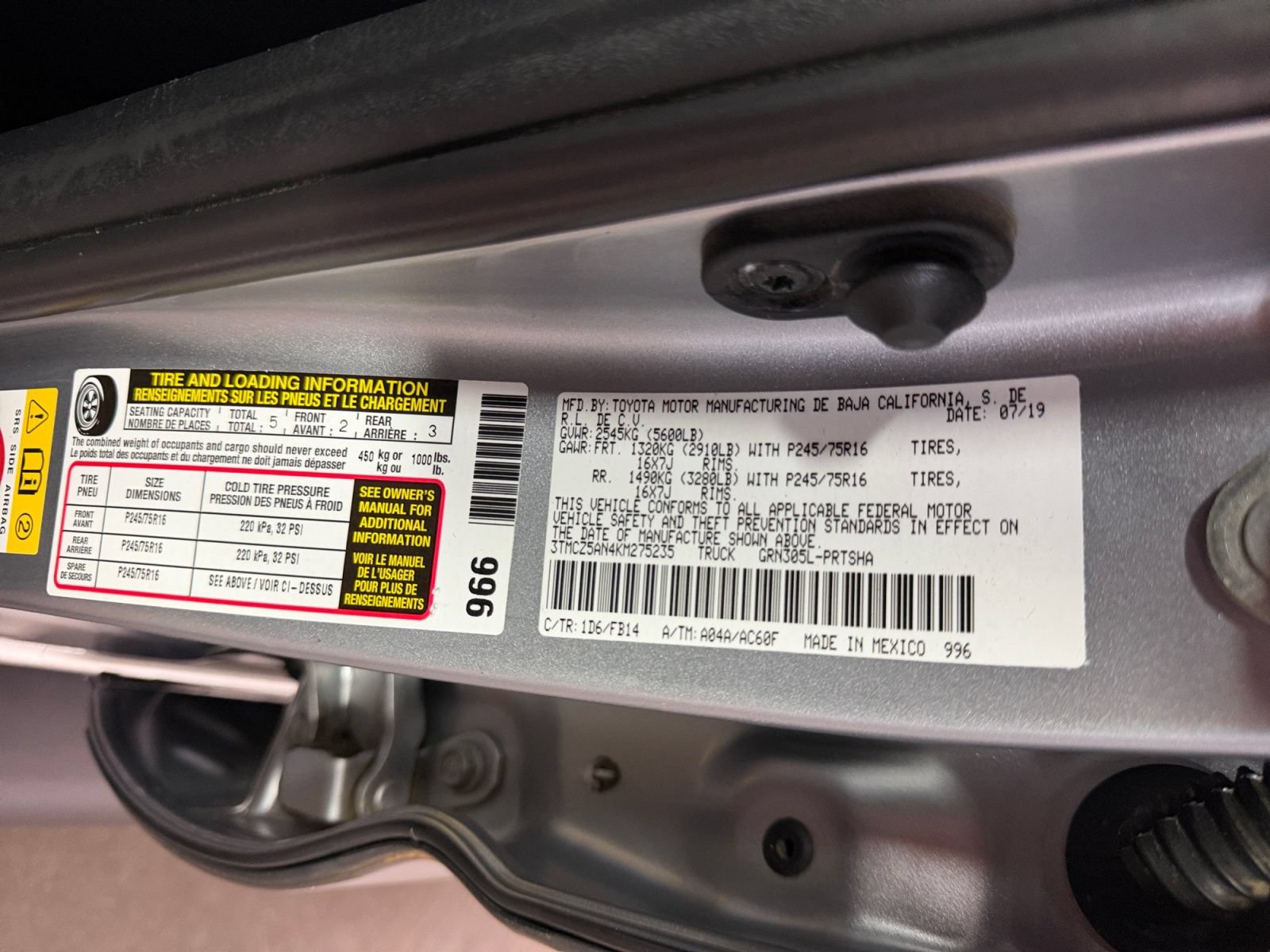 Used 2019 Toyota Tacoma SR w/ SR Convenience Package AWD/4WD image 40