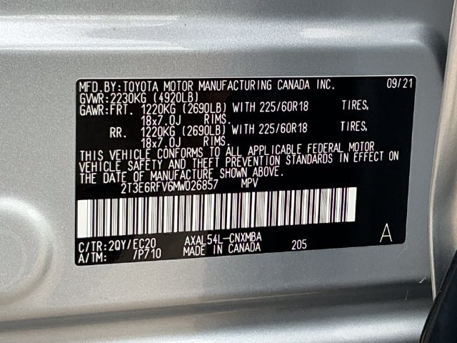 Used 2021 Toyota RAV4 XSE w/ XSE Grade Weather Package AWD/4WD image 32