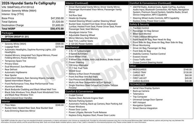 New 2026 Hyundai Santa Fe Calligraphy image 5