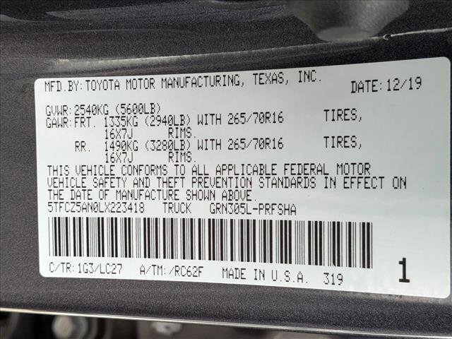 Used 2020 Toyota Tacoma TRD Off-Road w/ TRD Premium Off Road Package image 25