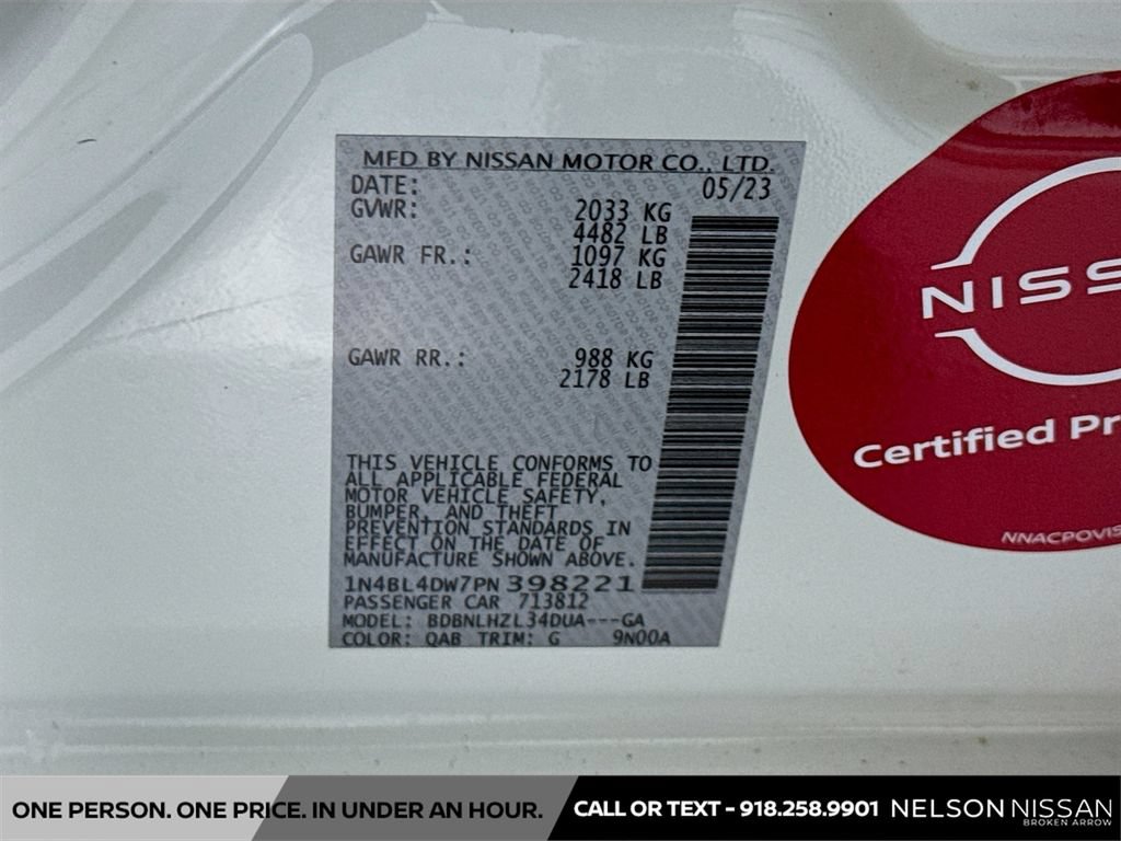 Certified 2023 Nissan Altima 2.5 SV AWD/4WD image 29