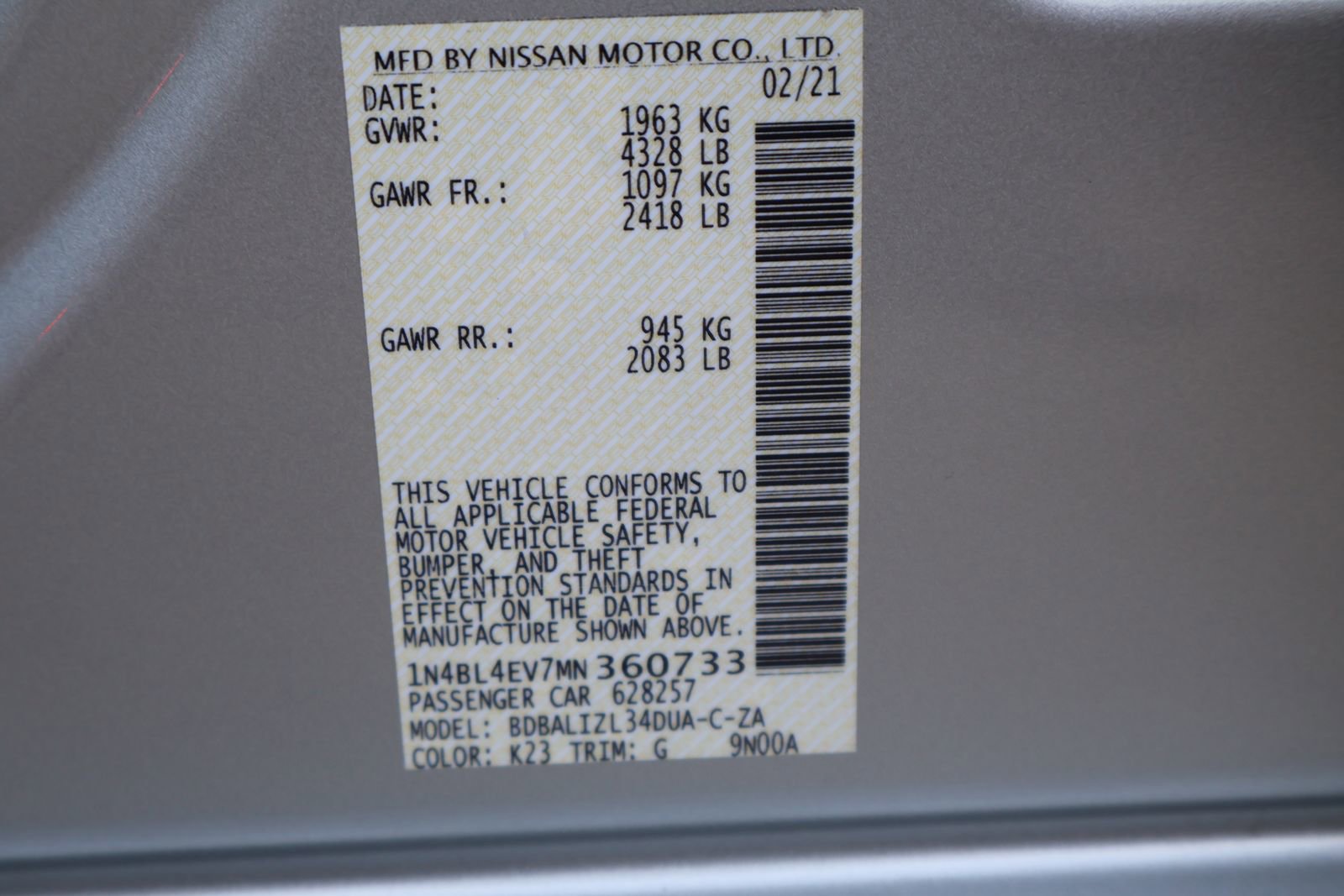 Used 2021 Nissan Altima 2.5 SL FWD image 36