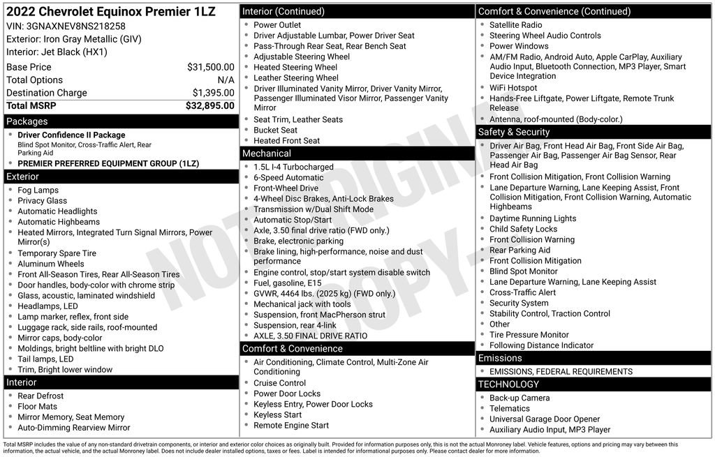 Used 2022 Chevrolet Equinox Premier image 7