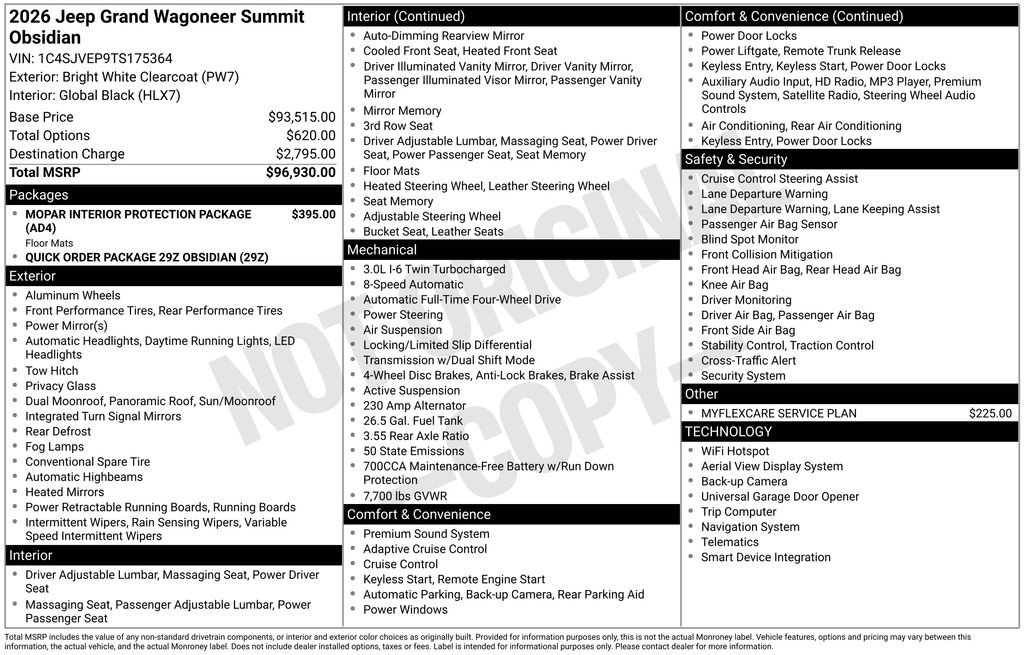 New 2026 Jeep Grand Wagoneer Summit AWD/4WD image 6