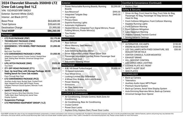 Certified 2024 Chevrolet Silverado 3500 LTZ w/ LTZ Plus Package image 18