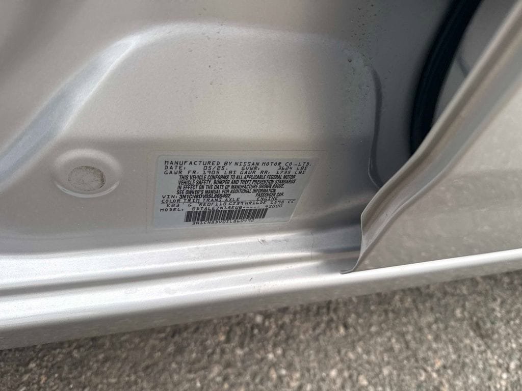 Certified 2025 Nissan Versa S w/ Trunk Package FWD image 18