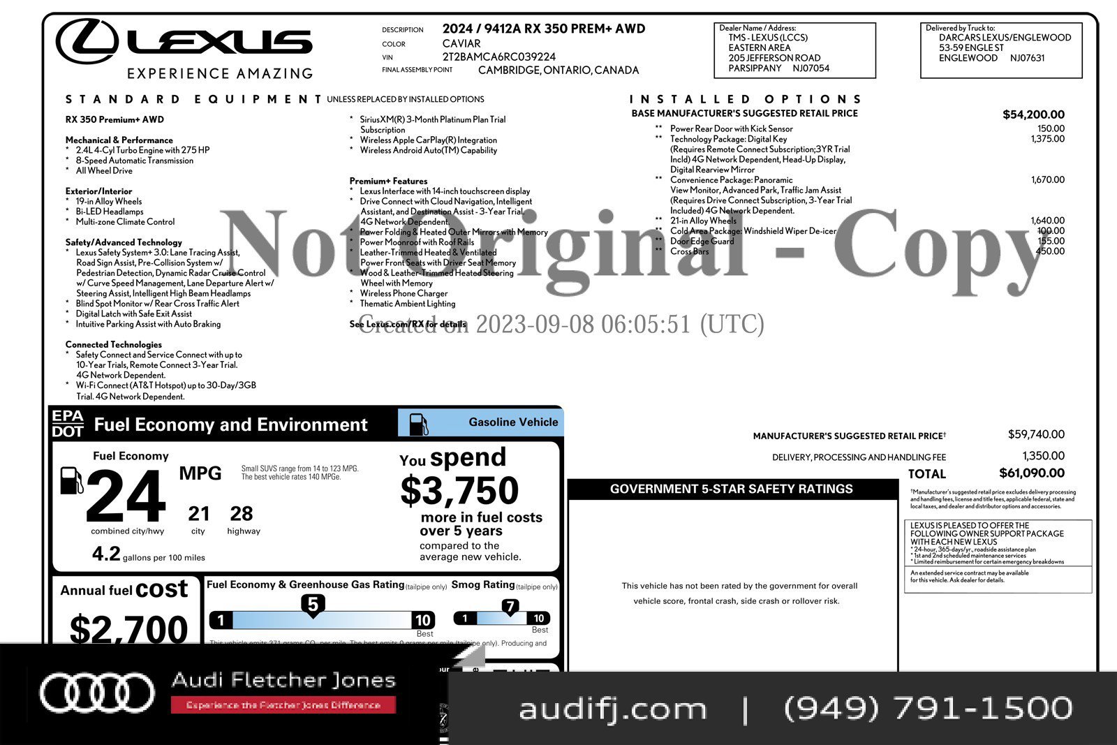 Used 2024 Lexus RX 350 Premium Plus w/ Convenience Package image 25