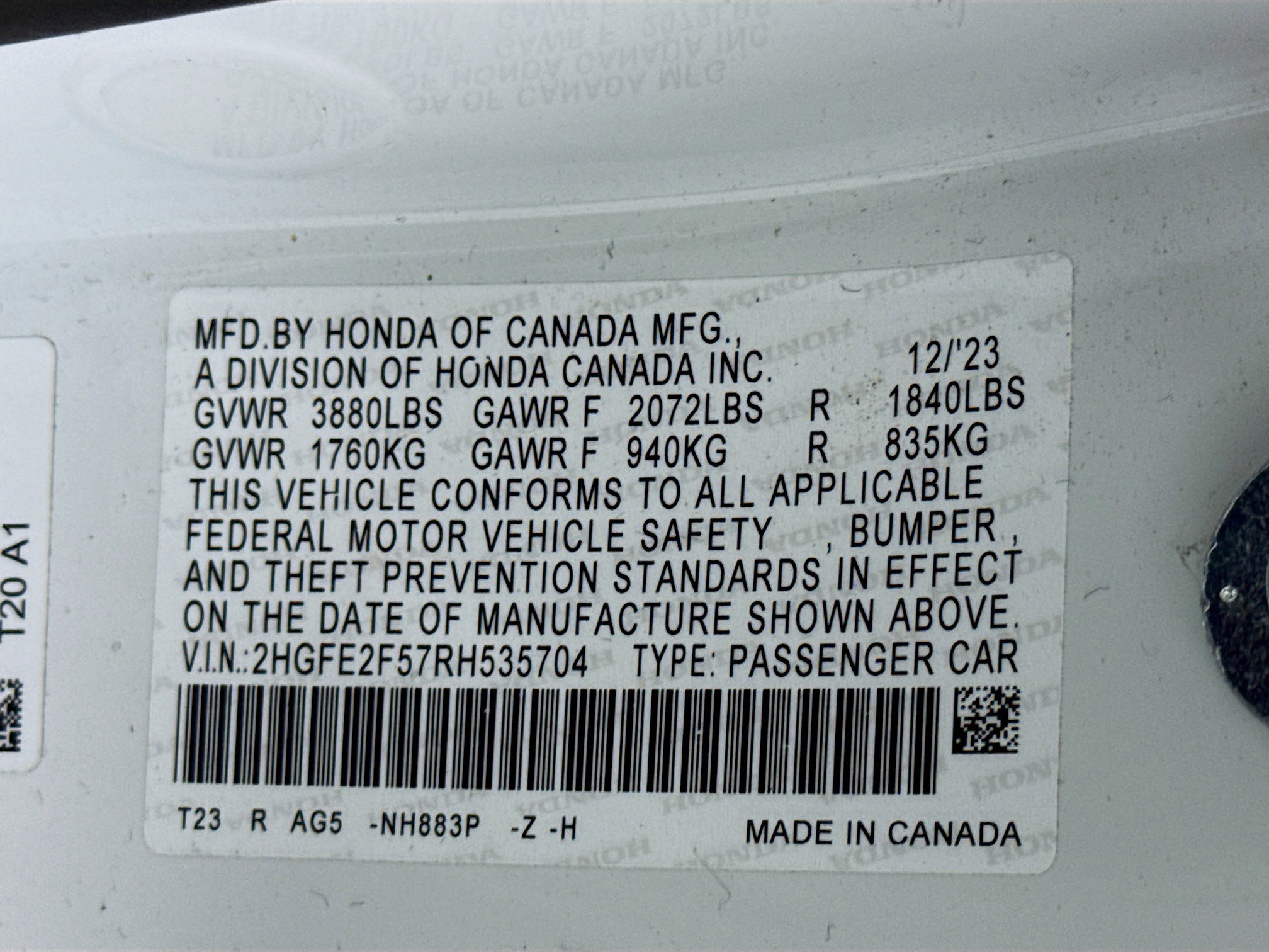 Used 2024 Honda Civic Sport image 28