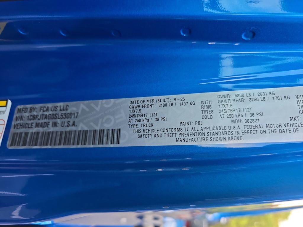 New 2025 Jeep Gladiator Sport image 35