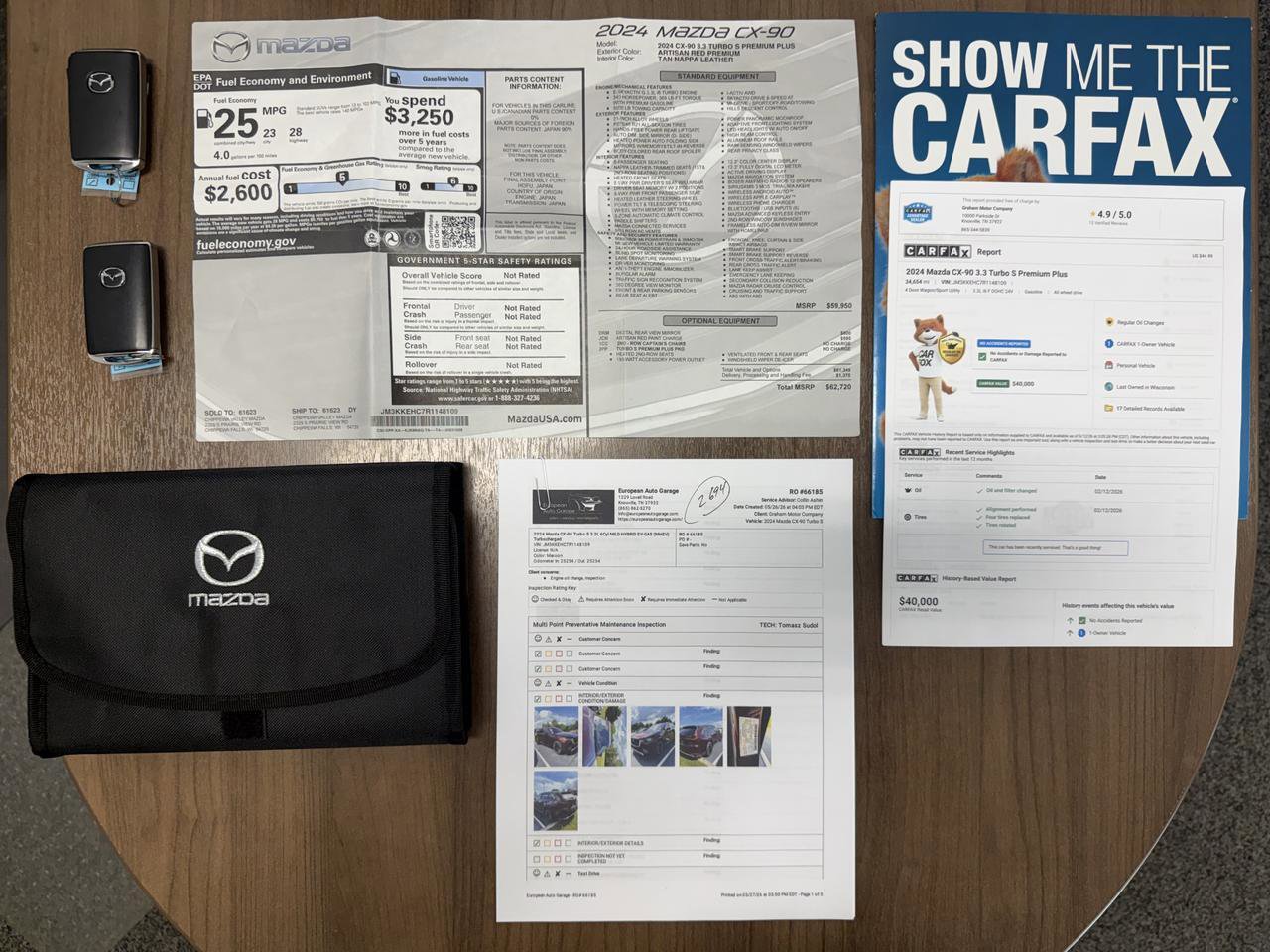 Used 2024 MAZDA CX-90 3.3 Turbo S w/ Premium Plus AWD/4WD image 62