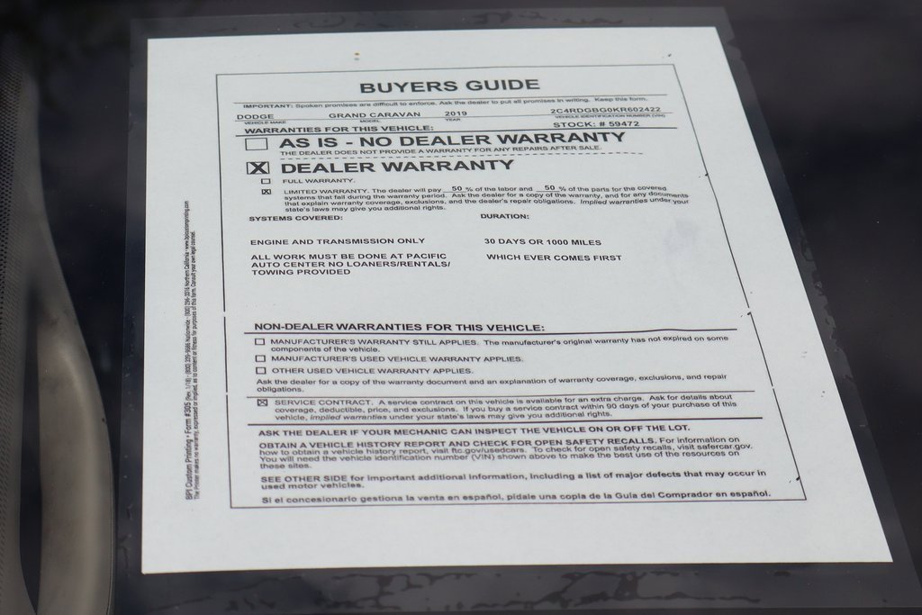 Used 2019 Dodge Grand Caravan SE image 44
