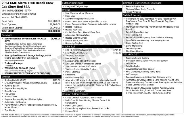 Certified 2024 GMC Sierra 1500 Denali AWD/4WD image 6