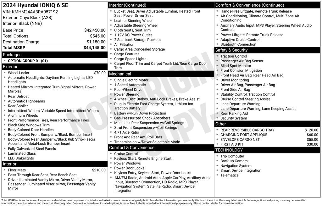 Used 2024 Hyundai Ioniq 6 SE image 30