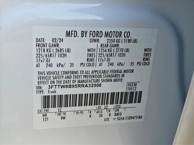 Used 2024 Ford Maverick XL w/ Equipment Group 100A Standard AWD/4WD image 23
