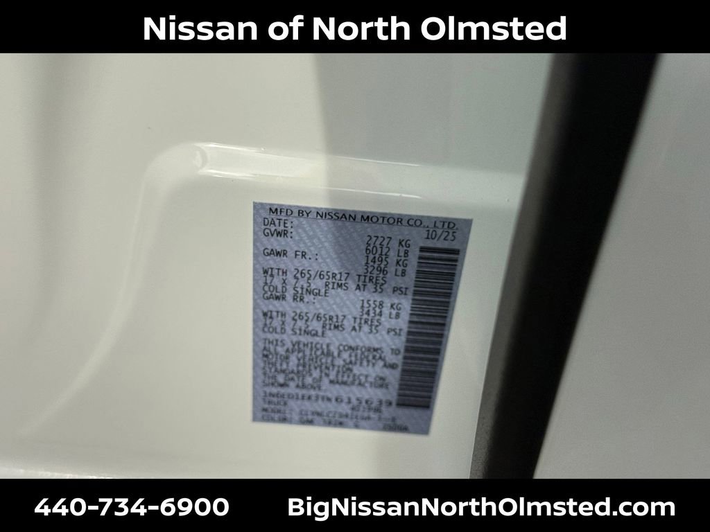 New 2026 Nissan Frontier SV w/ SV Convenience Package image 20