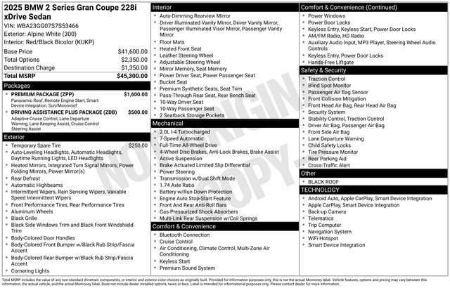 Used 2025 BMW 228i xDrive image 63