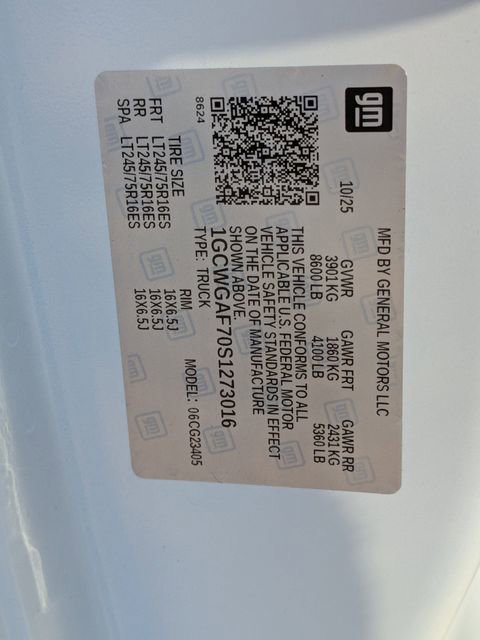 New 2025 Chevrolet Express 2500 w/ Driver Convenience Package image 27