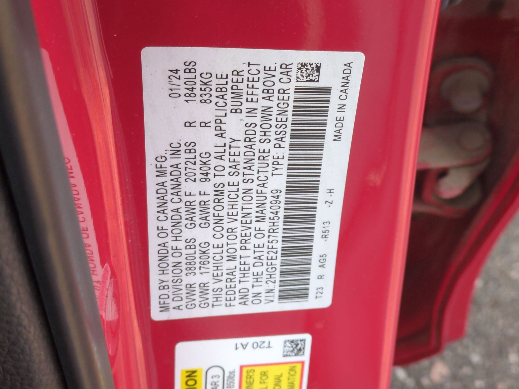 Used 2024 Honda Civic Sport image 25