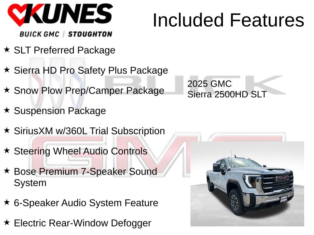 New 2025 GMC Sierra 2500 SLT w/ SLT Convenience Package AWD/4WD image 3